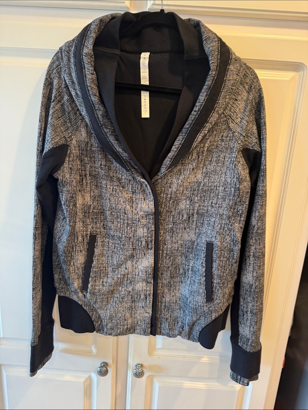 lululemon athletica Grey Heather Bomber Jacket